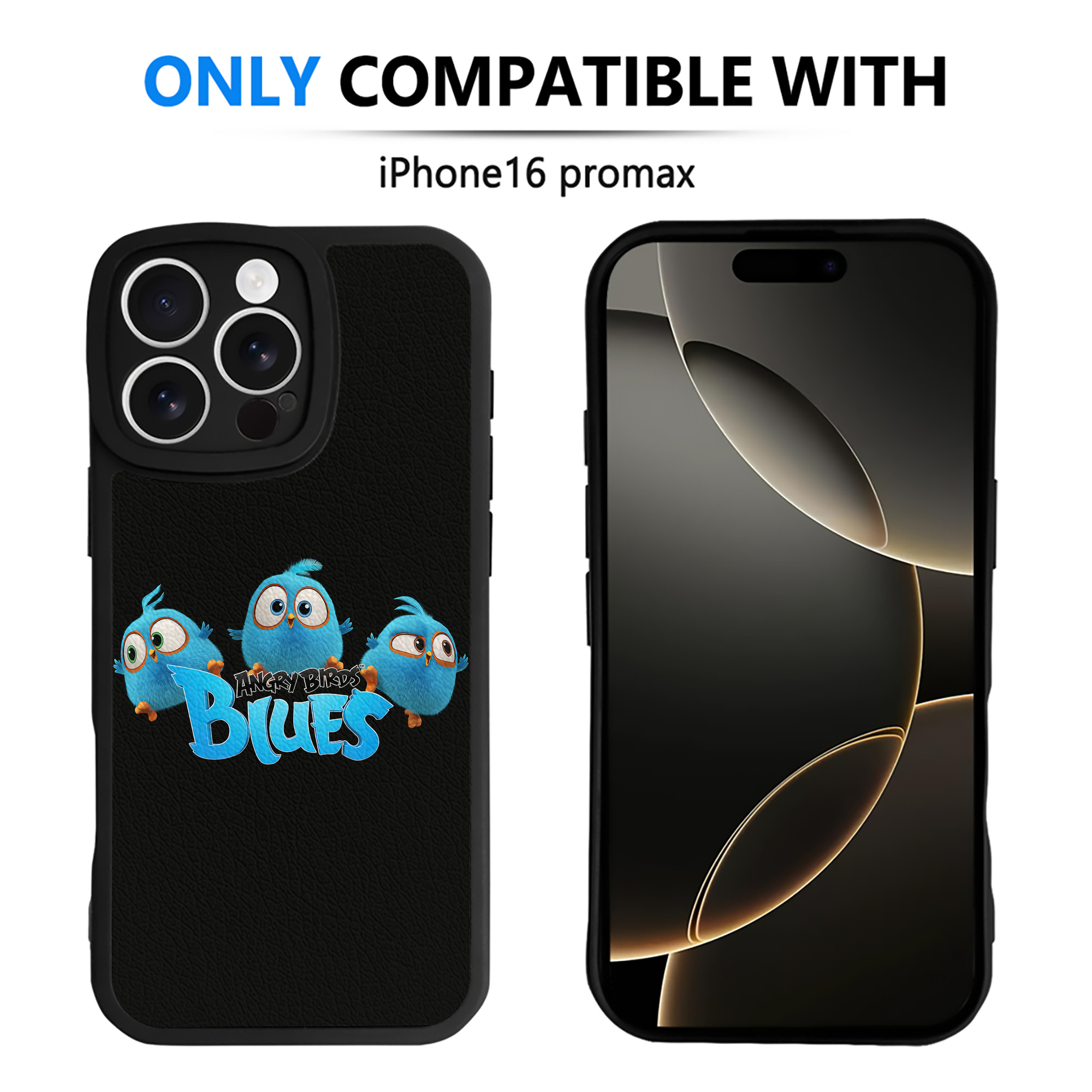 （画像用） Angry Birds アングリーバード 【iPhone 16シリーズ対応】シリコンスマホケース（レザー調） 材質：シリコン